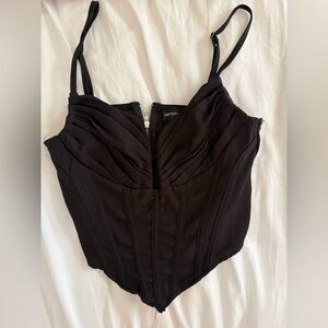PrettyLittleThing Elegant Black corset top / bustier / size XS